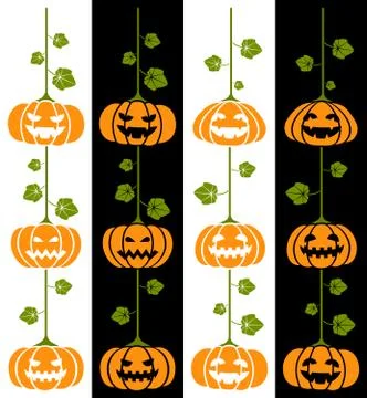 Halloween pumpkin set Stock Illustration