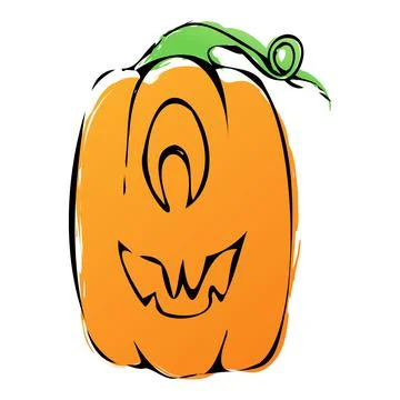 Halloween pumpkin. Simple vector illustration Stock Illustration