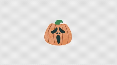 Halloween Pumpkin Sticker Video stock 318616551