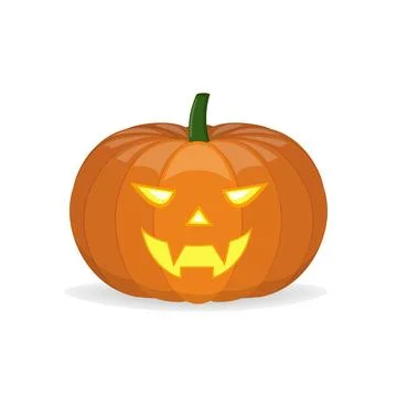Halloween pumpkin on a transparent background. Stock Illustration