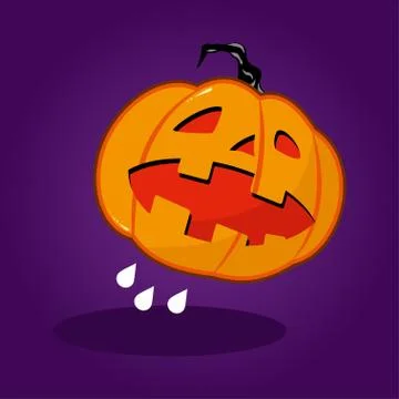 Halloween pumpkin vector character. Stock Illustration
