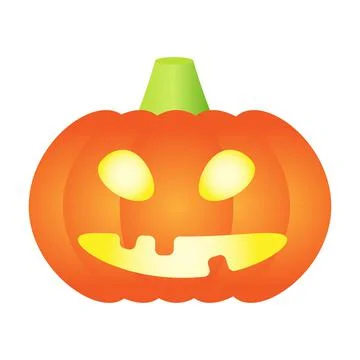 Halloween pumpkin. Vector concept in flat style Stock Illustration