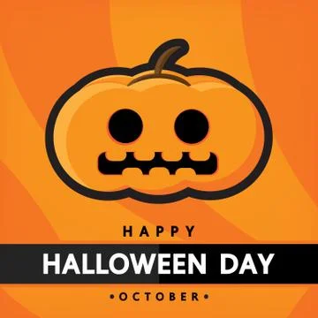 Halloween pumpkin vector design. Stock Illustration
