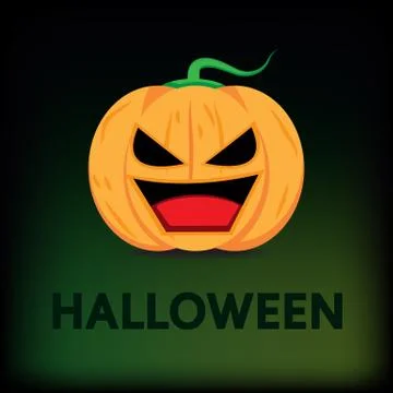 Halloween pumpkin vector design. Stock Illustration