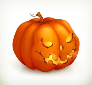Halloween Pumpkin, vector icon Stock Illustration