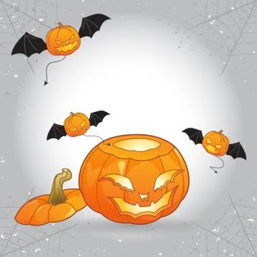 Halloween pumpkin vector illustration Stock Illustration
