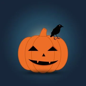 Halloween pumpkin. Vector Illustration. Stock Illustration