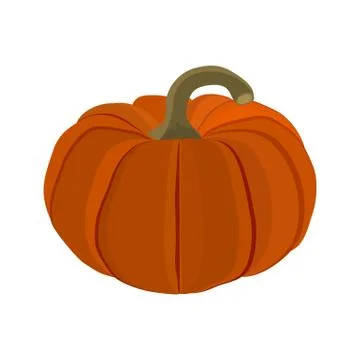 Halloween pumpkin on a white background Stock Illustration