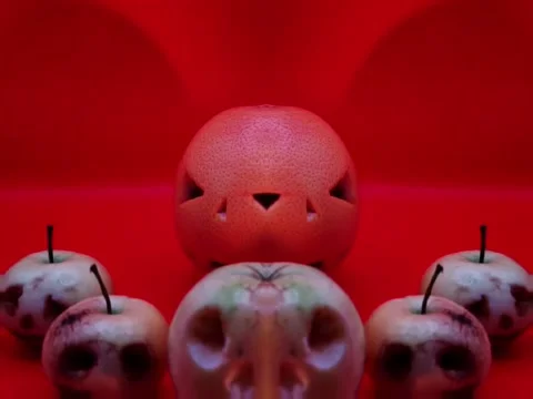 Halloween pumpkins are attacking Stock-Footage 344463964