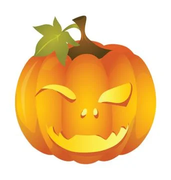 Halloween pumpkins faces Stock Illustration