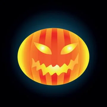 Halloween pumpkins faces Stock Illustration
