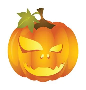 Halloween pumpkins faces Stock Illustration