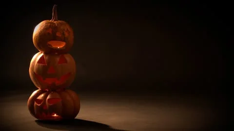 Halloween pumpkins Video stock 8837262
