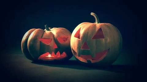 Halloween pumpkins Video stock 8837372
