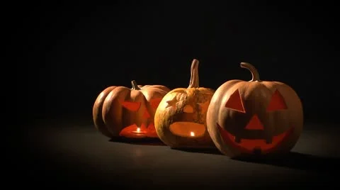Halloween pumpkins Stock Footage