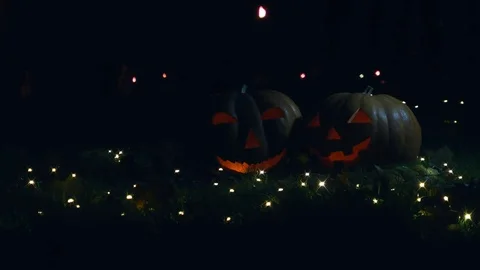 Halloween pumpkins Video stock 81676971