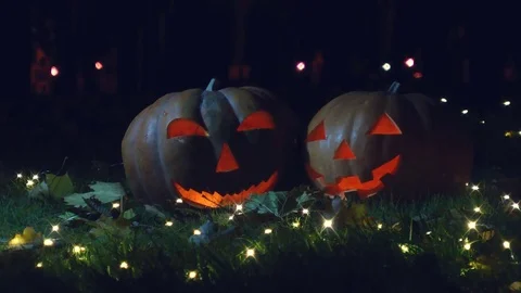 Halloween pumpkins Stock-Footage 81677561