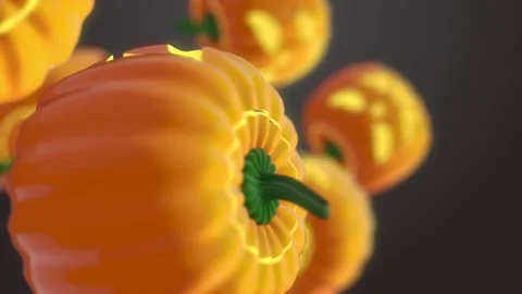 Halloween Pumpkins Stock Footage 206374051