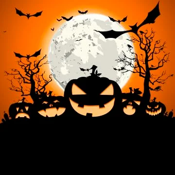 Halloween pumpkins Illustrazione stock
