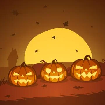 Halloween Pumpkins Stock-Illustration