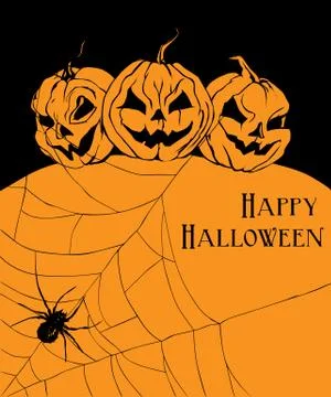 Halloween pumpkins Stock Illustration