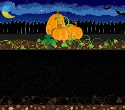Halloween pumpkins Stock Illustration