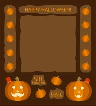 Halloween pumpkins Stock Illustration