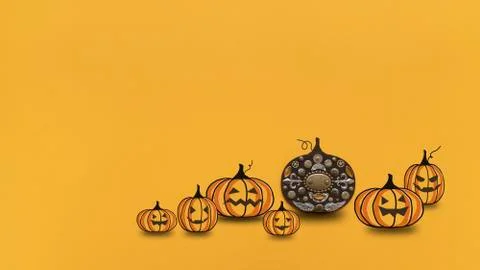 Halloween pumpkins. Illustrazione stock