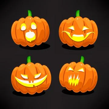 Halloween pumpkins Stock-Illustration