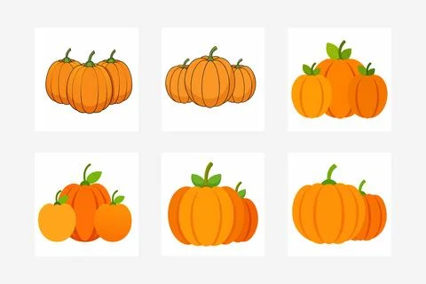 Halloween Pumpkins Stock Illustration