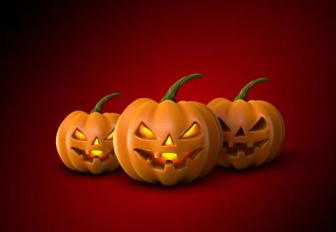 Halloween Pumpkins. Jack Lanterns. Stock Illustration
