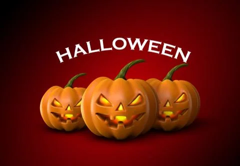 Halloween Pumpkins. Jack Lanterns. Stock Illustration