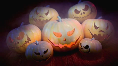 Halloween Pumpkins loopable background Stock-Footage 42412162