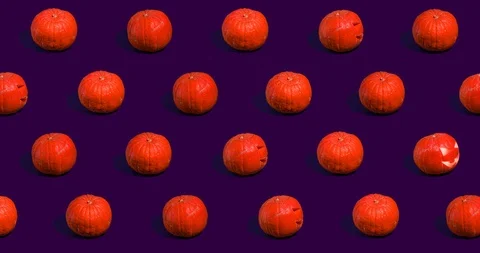 Halloween pumpkins or Jack o'Lantern 스톡 동영상 116986027