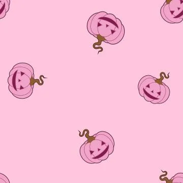 Halloween pumpkins pattern Stock Illustration