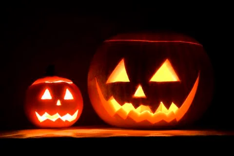 Halloween pumpkins Stock Photos