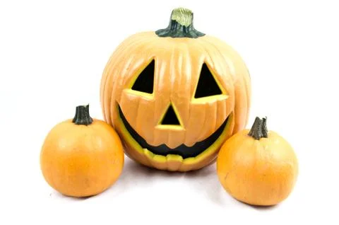 Halloween pumpkins Stock Photos
