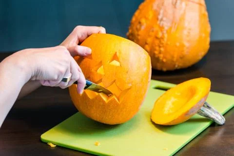 Halloween pumpkins Stock Photos