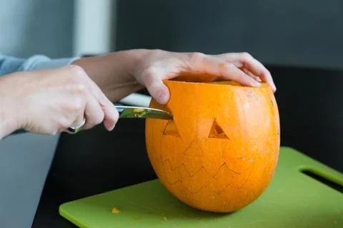 Halloween pumpkins Stock Photos