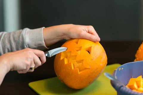 Halloween pumpkins Stock Photos
