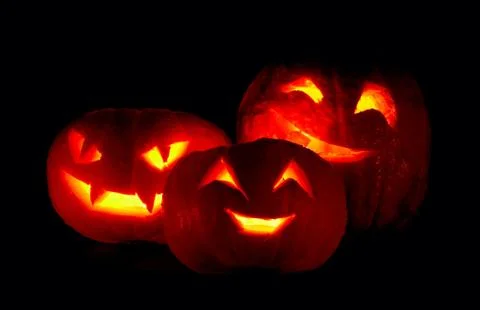 Halloween pumpkins Stock Photos