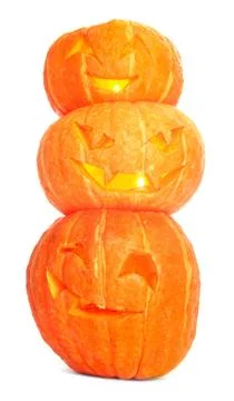 Halloween Pumpkins 库存照片