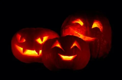 Halloween pumpkins Stock Photos