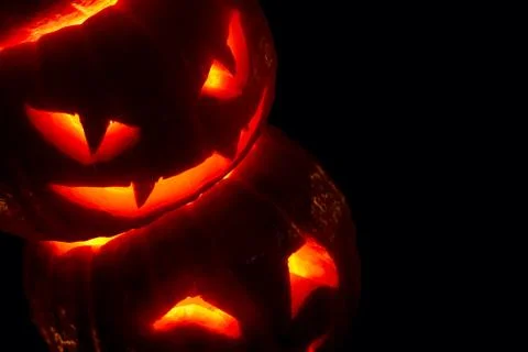Halloween pumpkins Stock Photos