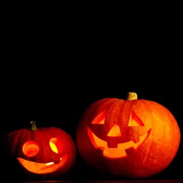 Halloween pumpkins Stock Photos