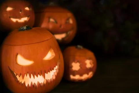 Halloween Pumpkins Stock-Fotos