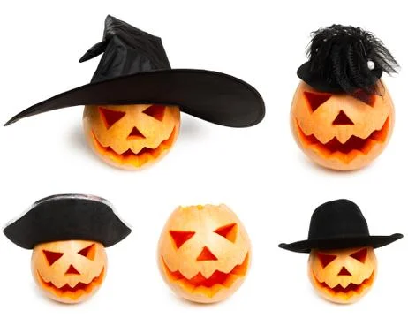Halloween pumpkins Stock Photos