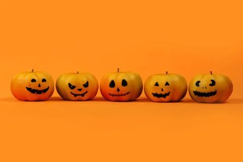 Halloween pumpkins Stock Photos