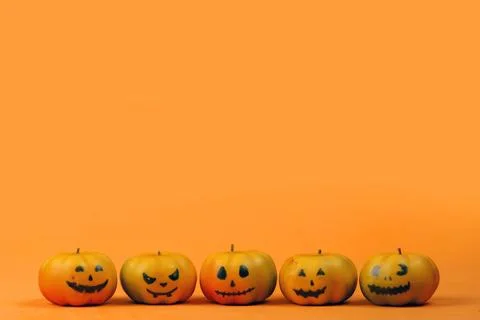 Halloween pumpkins Stock Photos