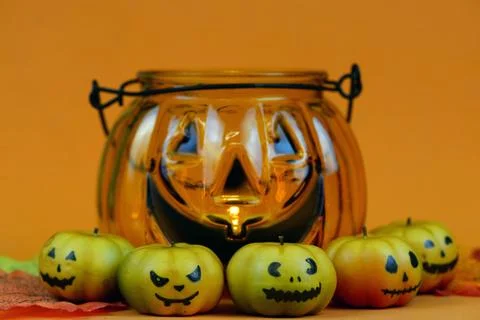 Halloween pumpkins Stock Photos
